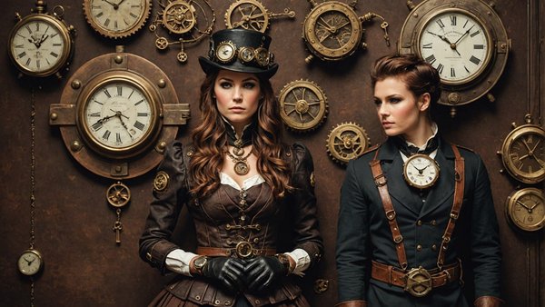 Discover the allure of steampunk clothes, watches, decors and accessories
